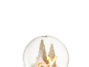 Decoratiefiguur Kloollane Glas Goud H16 cm