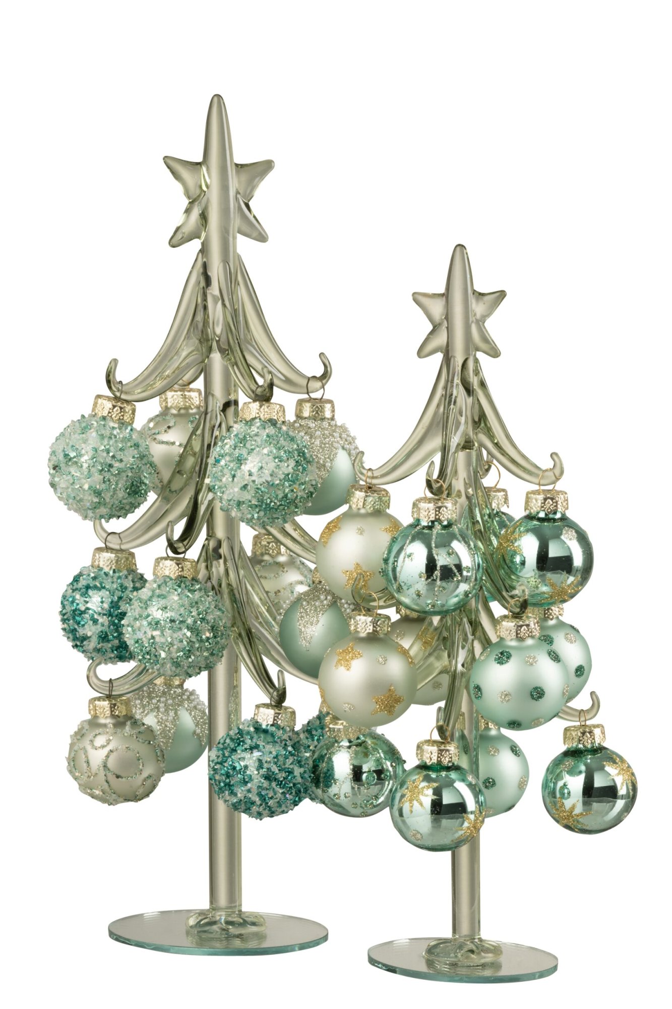 Kerstboom Jemmona Glas Groen H27 cm