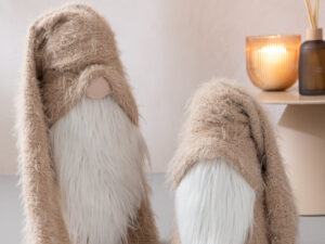 Decoratiefiguur Klaannero Polyester Beige H44 cm