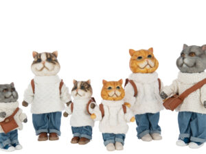 Decoratiefiguur Beermoro Polyresin Meerkleurig - Set van 3