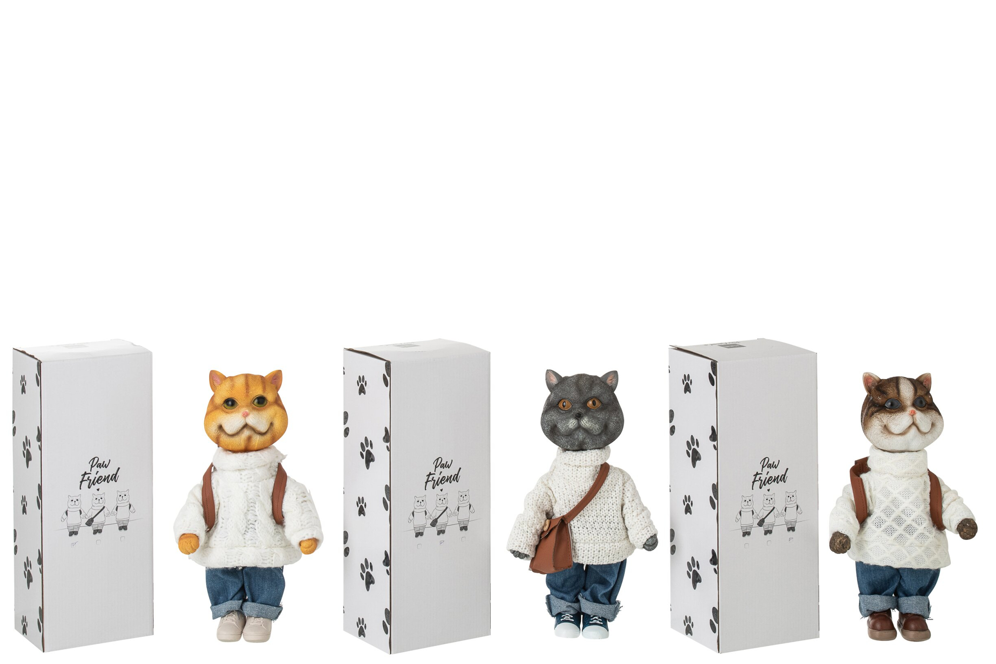 Decoratiefiguur Beermoro Polyresin Meerkleurig - Set van 3 - Afbeelding 2
