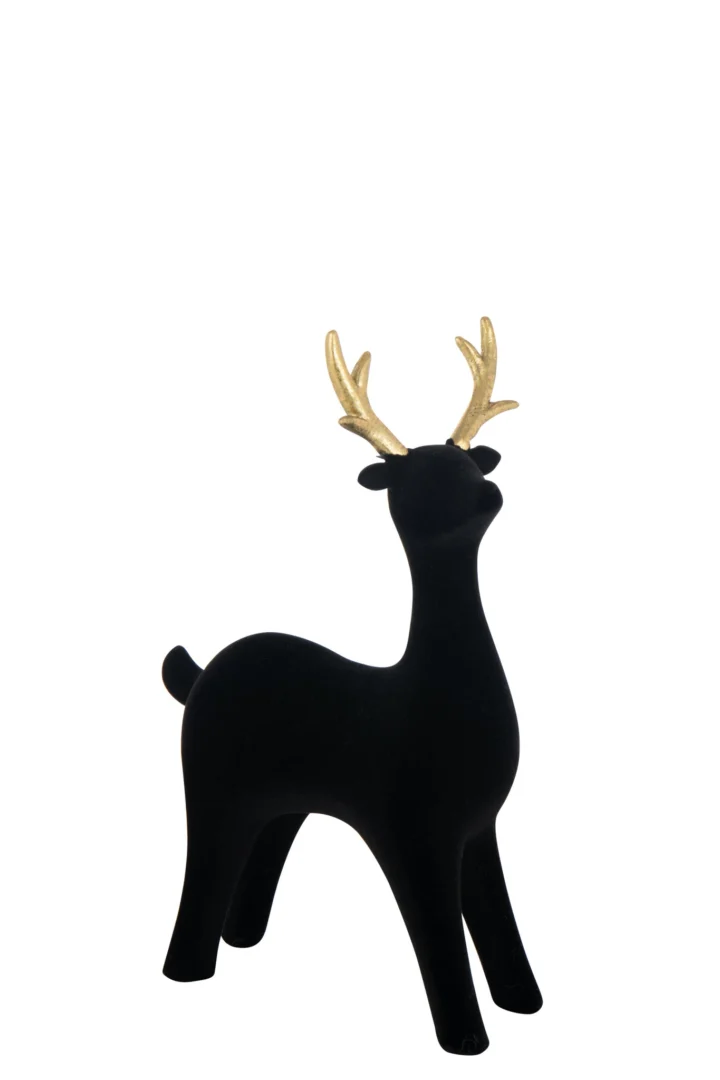Decoratiefiguur Preltas Polyresin Zwart H27 cm - Afbeelding 2