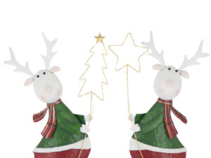 Decoratiefiguur Sleesik Metaal Meerkleurig - Set van 2