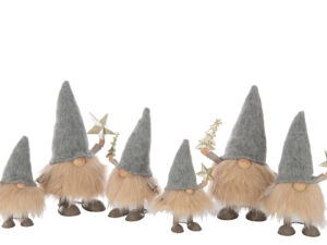 Kerstboom Teidella Metaal Meerkleurig H29 cm - Set van 2