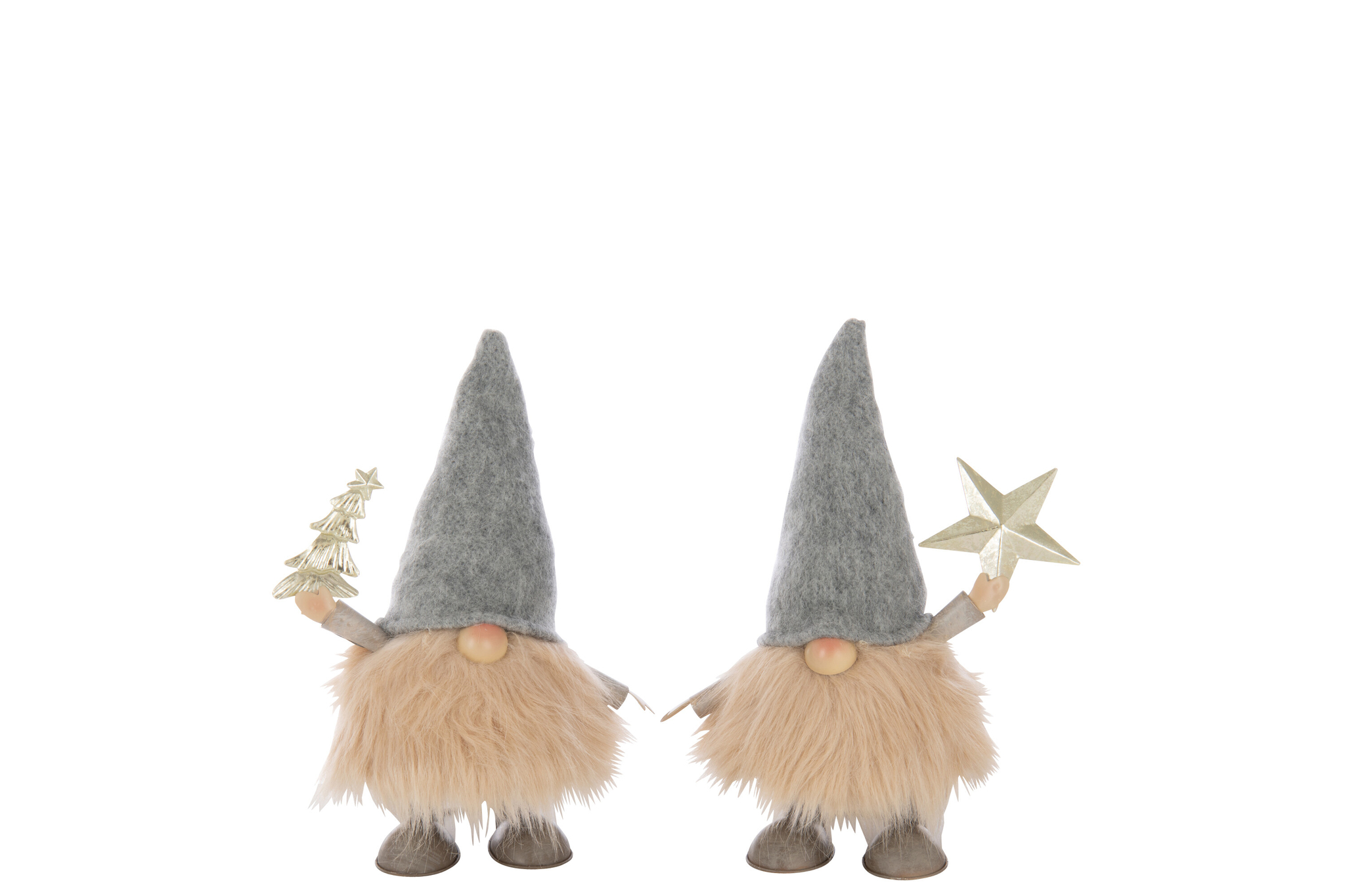 Kerstboom Teidella Metaal Meerkleurig H29 cm - Set van 2 - Afbeelding 3