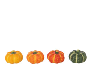 Decoratiefruit Fleimon Klei Meerkleurig - Set van 4