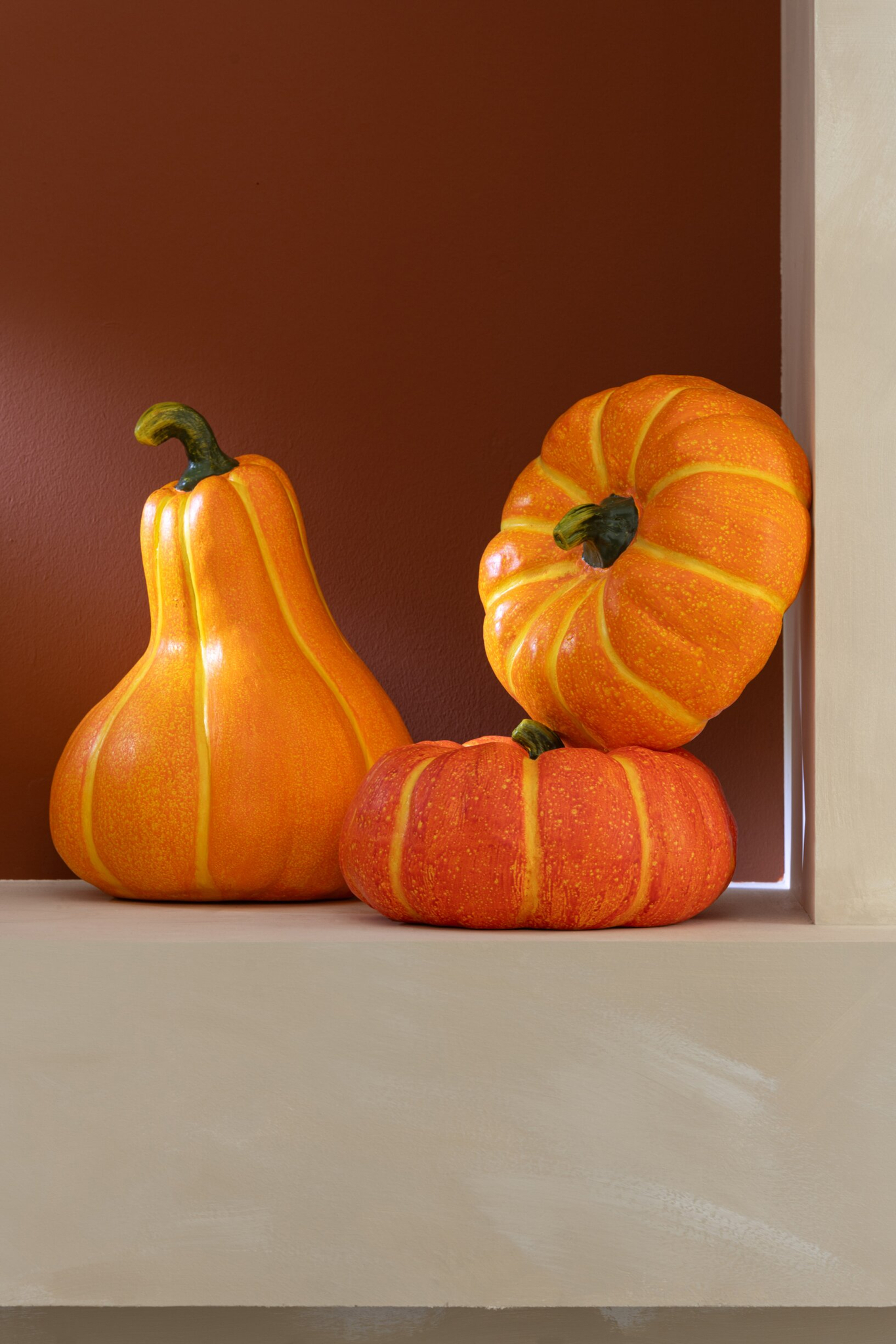 Decoratiefruit Flordir Oranje H15 cm - Set van 2