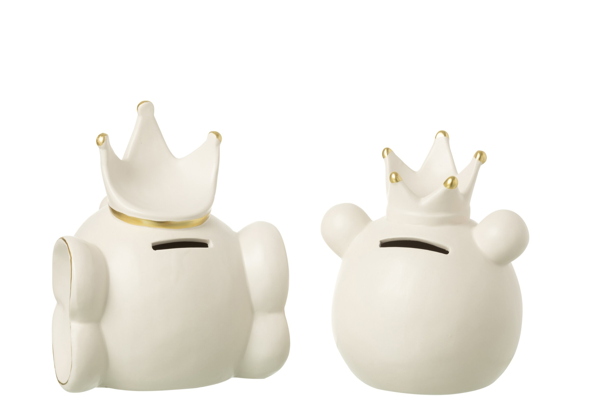 Spaarpot Grodar Porselein Beige - Set van 2