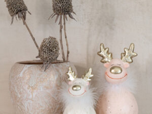 Decoratiefiguur Prummone Klei Meerkleurig - Set van 2