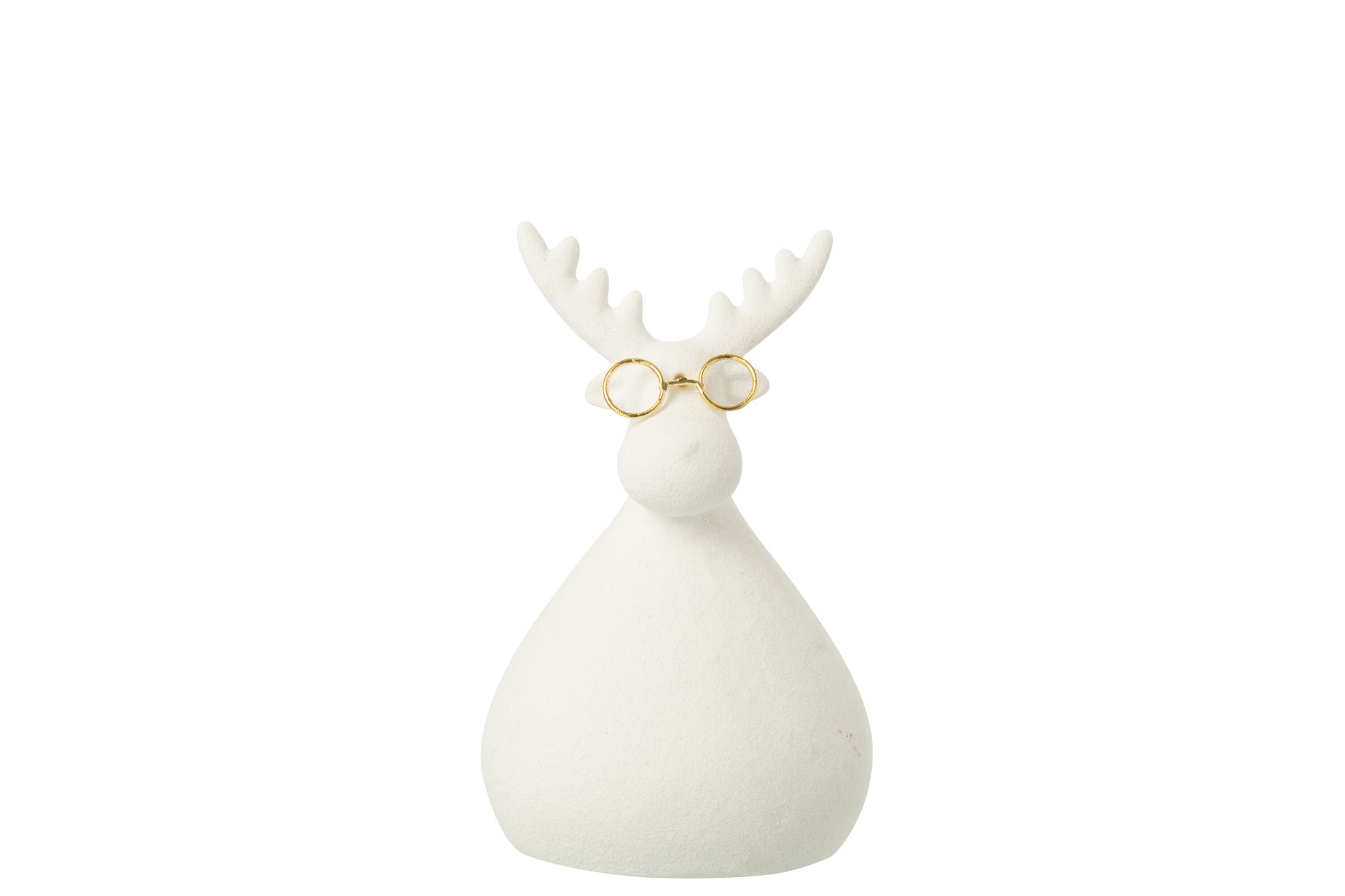 Decoratiefiguur Dieno Porselein Wit H17 cm
