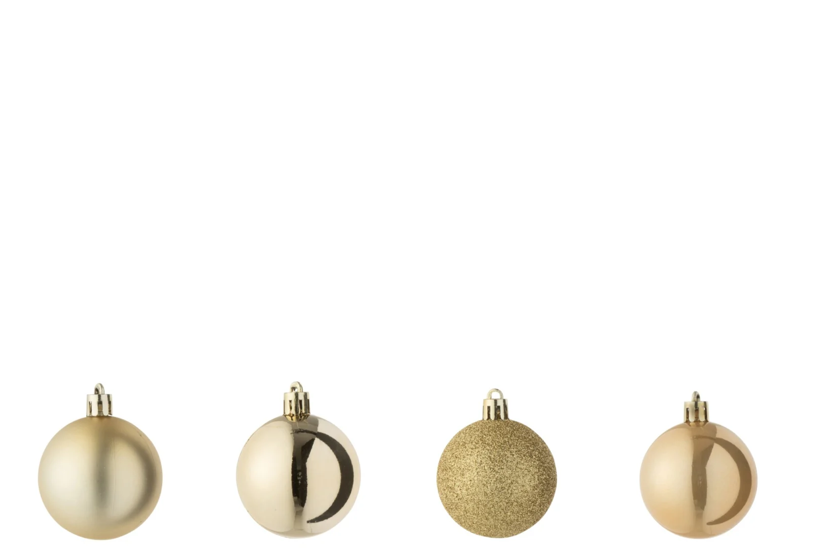 Raunnir opbergdoos voor 40 kerstballen, goudkleurig kunststof, compact en lichtgewicht