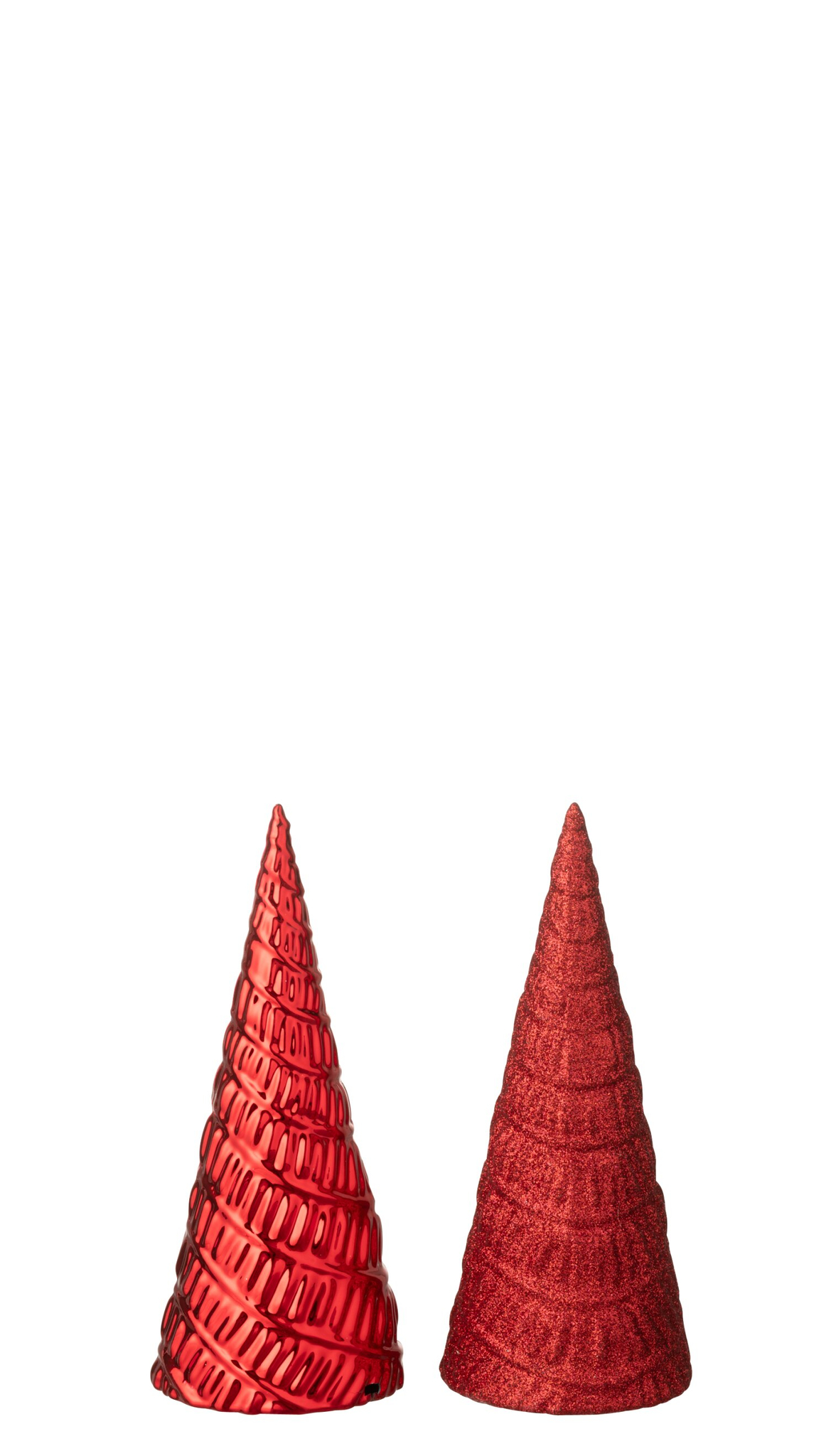 Kerstboom Greernar Kunststof Rood H18 cm - Set van 2 - Afbeelding 3