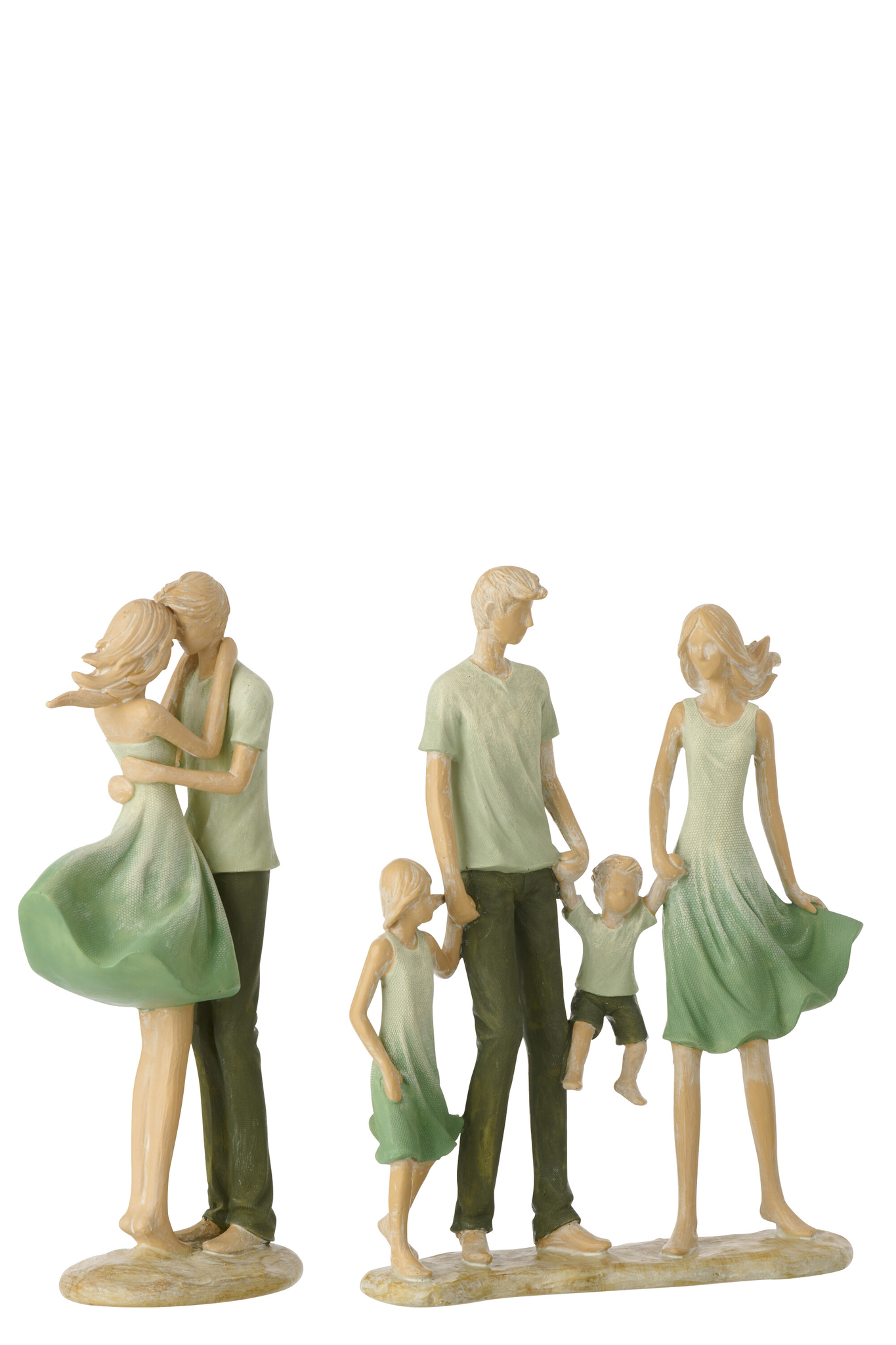 Beeld Zirdas Polyresin Groen H25 cm