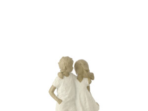 Beeld Haaldesta Polyresin Wit H17 cm