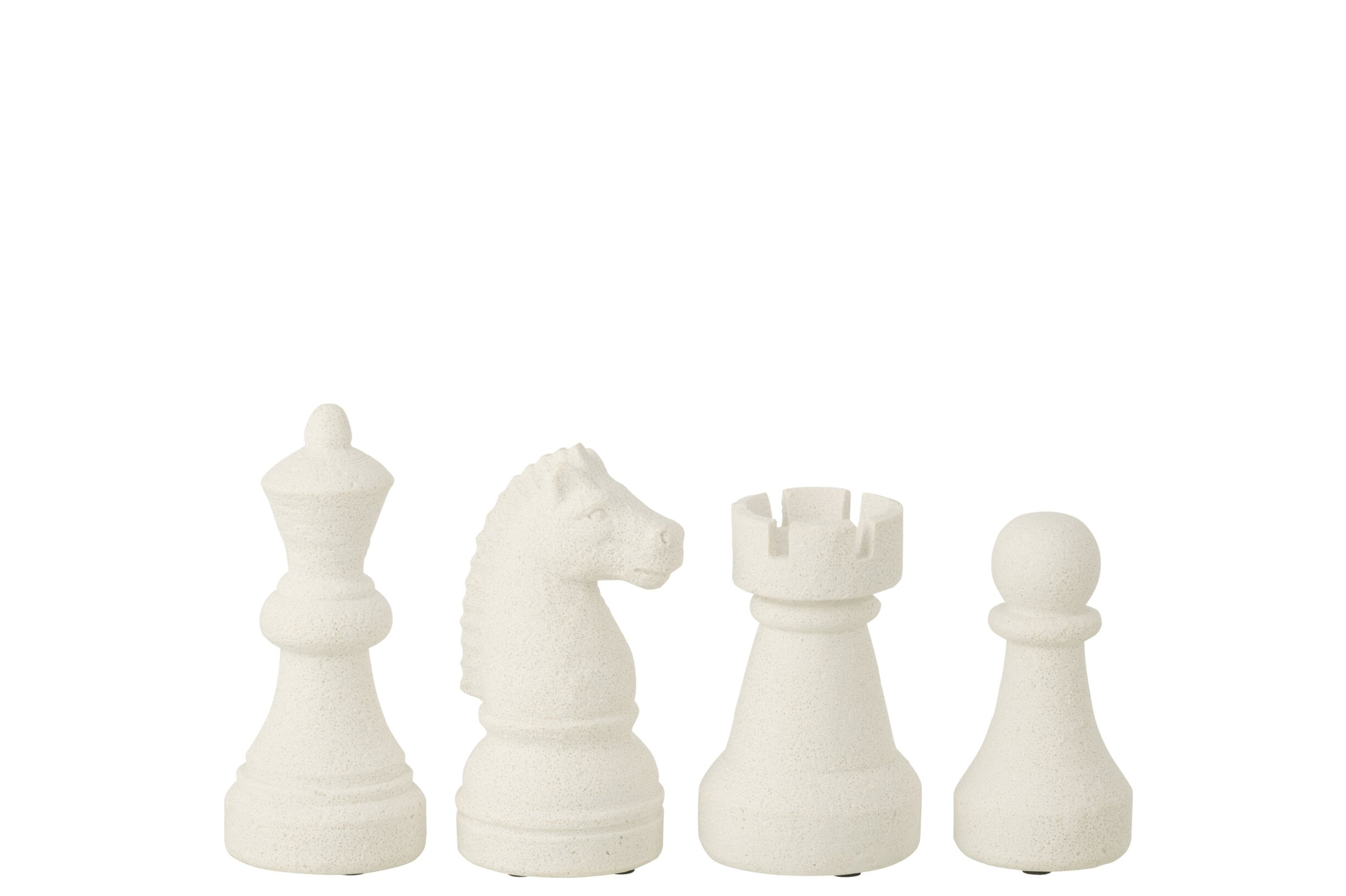 Woonaccessoire Roorrine Polyresin Wit - Set van 4