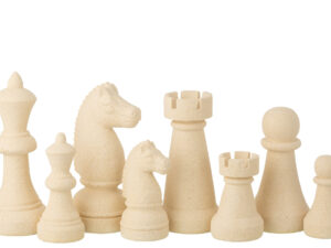 Woonaccessoire Kauai Polyresin Beige - Set van 4
