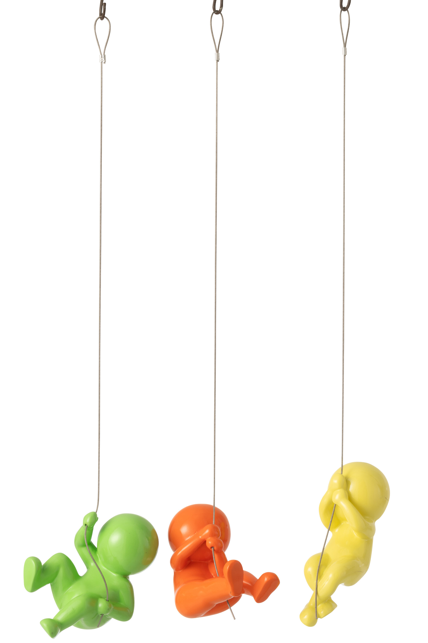 Beeld Slaurnine Meerkleurig H17,5 cm - Set van 3