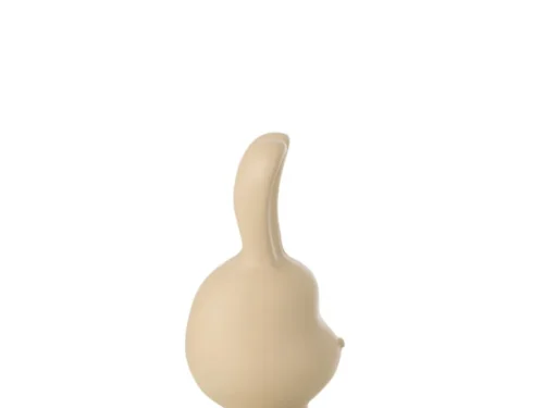 Beige Grirella decoratiefiguur van polyresin met slanke vorm, 36 cm hoog voor een rustige uitstraling