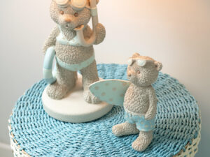 Decoratiefiguur Noontek Polyresin Beige H17,3 cm - Set van 2