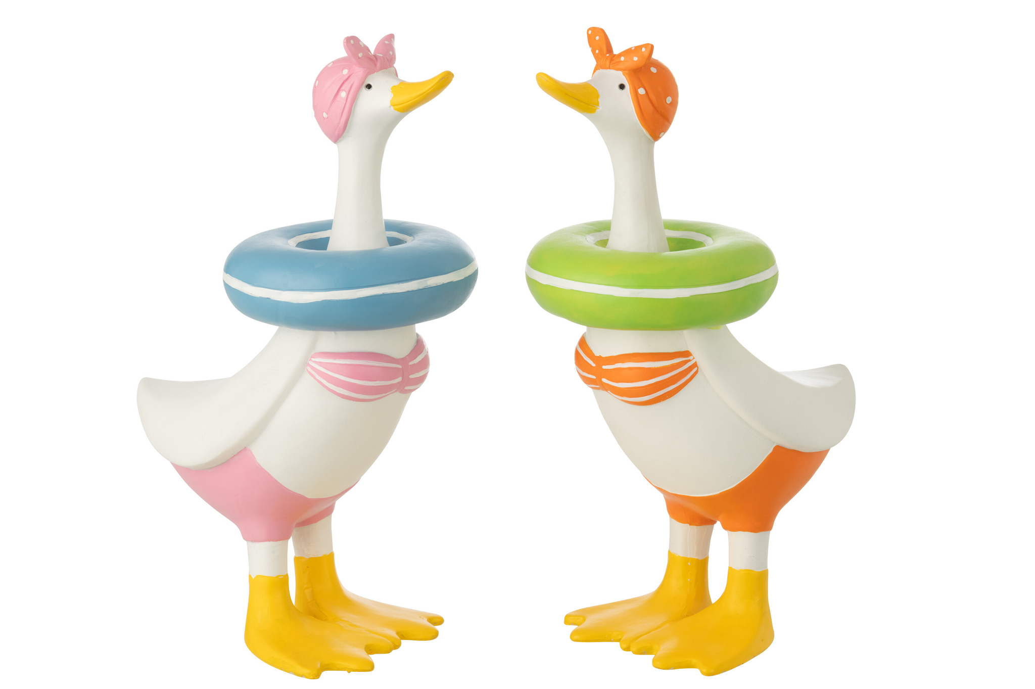 Decoratiefiguur Stieldik Polyresin Meerkleurig - Set van 2 - Afbeelding 2