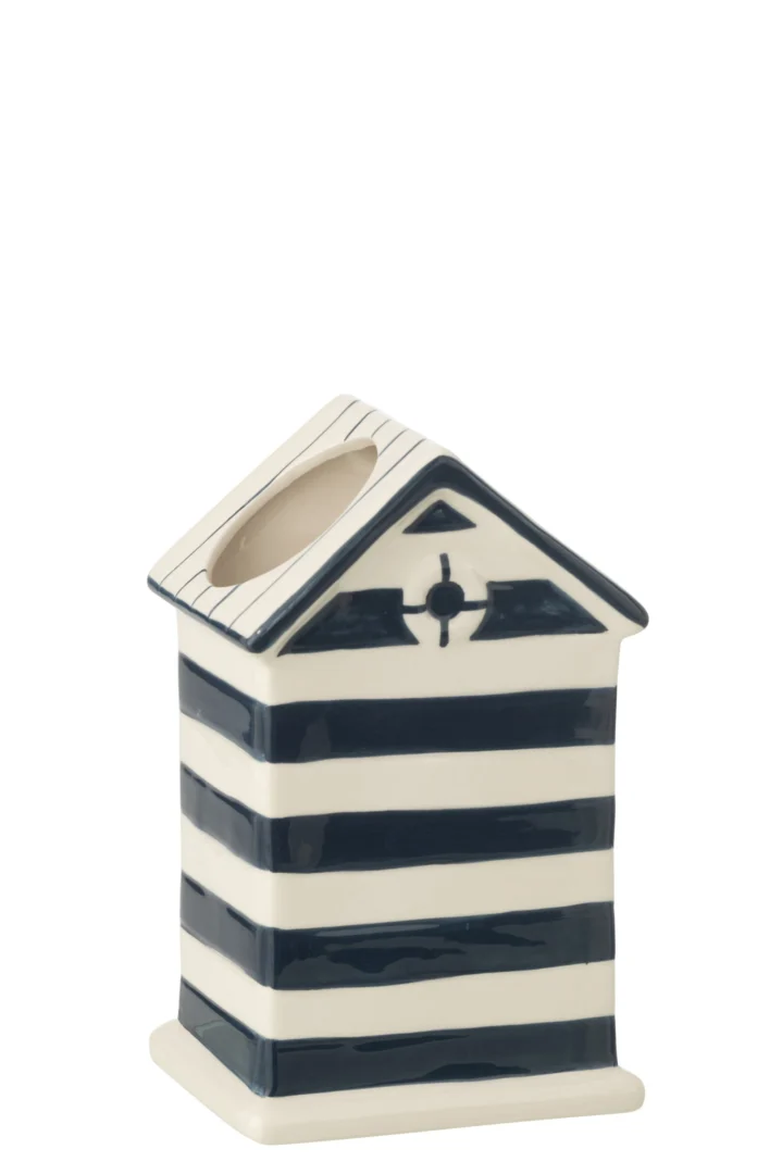 Bloempot Teeskaro Porselein Blauw H20,5 cm - Afbeelding 3
