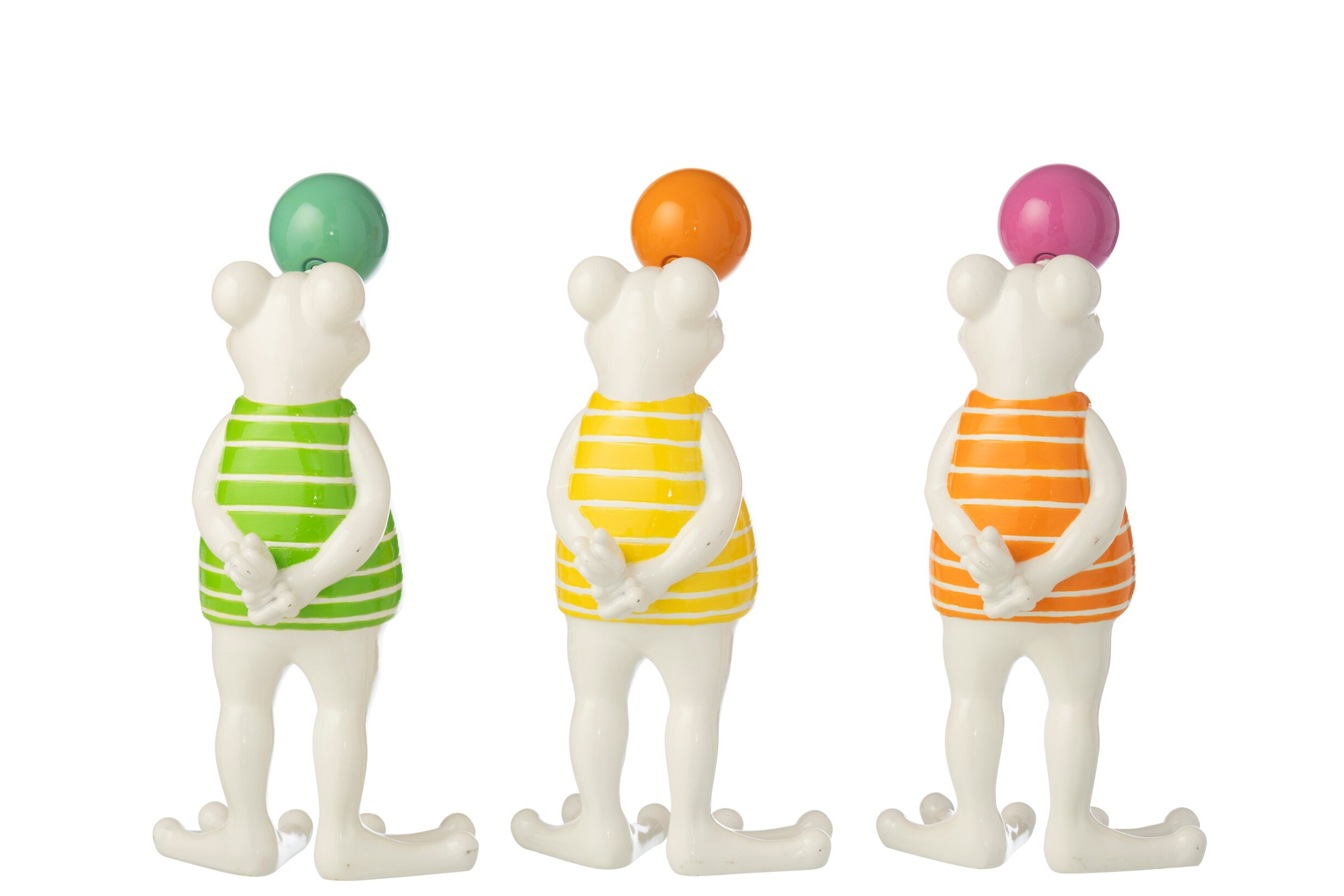 Decoratiefiguur Direro Polyresin Meerkleurig - Set van 3