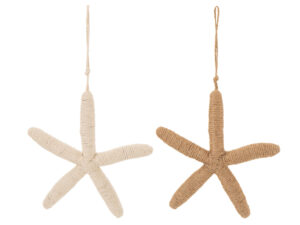 Decoratiehanger Fleikek Polyresin Wit - Set van 2