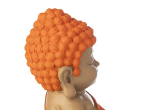 Beeld Grestoro Polyresin Oranje H19,5 cm