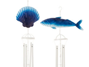 Decoratiefiguur Skaandik Metaal Blauw H67,3 cm - Set van 2