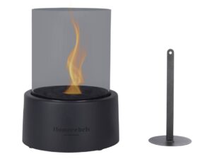 Windlicht Musser Glas Zwart H27 cm