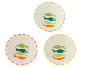 Kom Fienaro Keramiek Meerkleurig - Set van 3