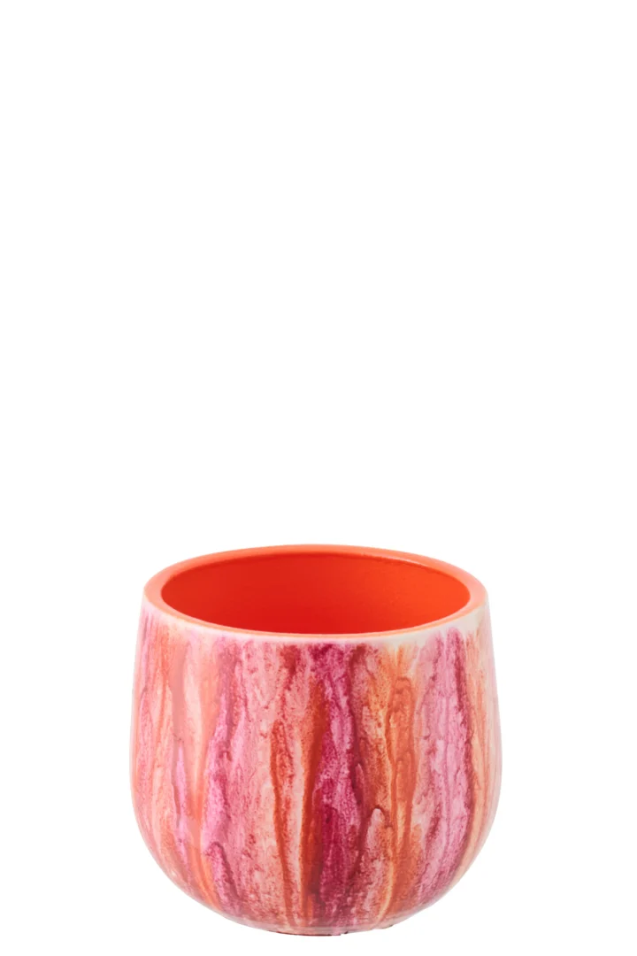 Bloempot Dontane Keramiek Meerkleurig H14 cm - Afbeelding 2