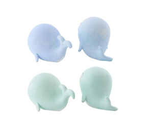 Decoratiefiguur Privane Polyresin Blauw - Set van 4