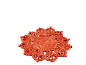 Kunstbloem Nuron Jute Oranje