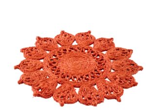 Placemat Slisker Jute Oranje