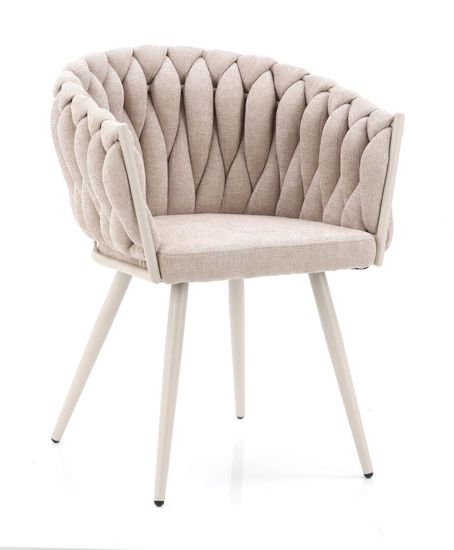 Eetkamerstoel Preiro Velvet Beige