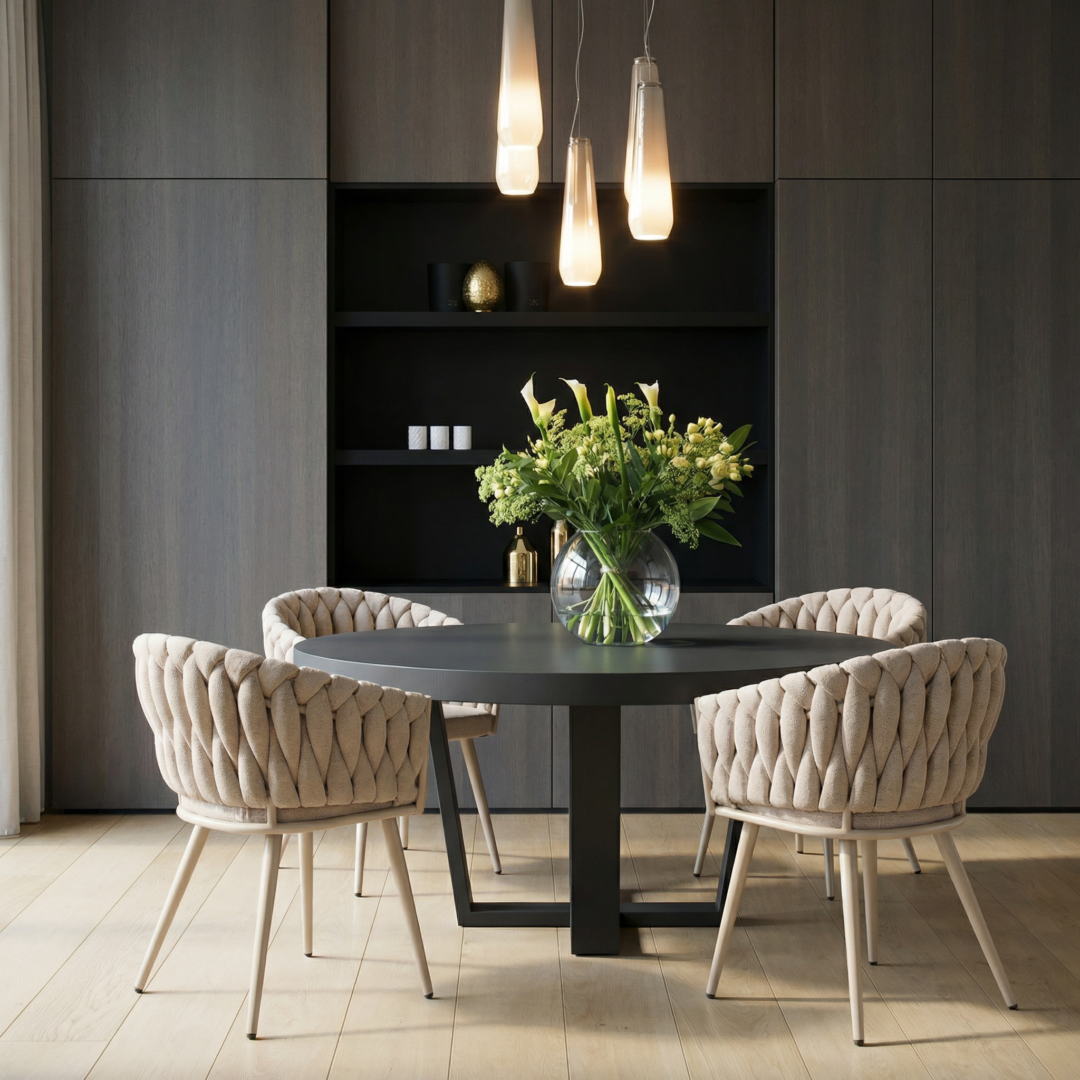 Eetkamerstoel Preiro Velvet Beige - Afbeelding 2
