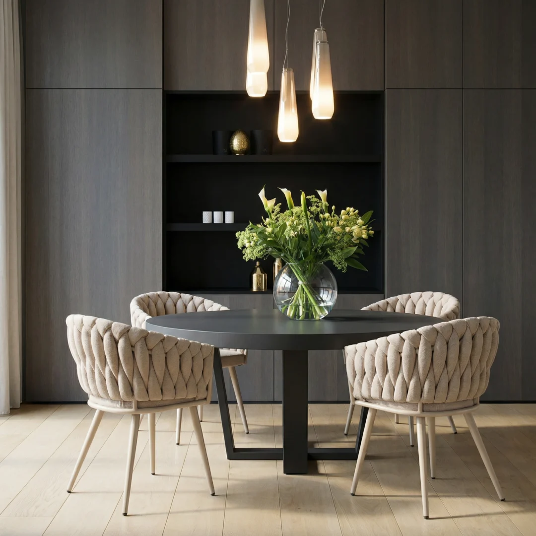 Eetkamerstoel Preiro Velvet Beige - Afbeelding 2