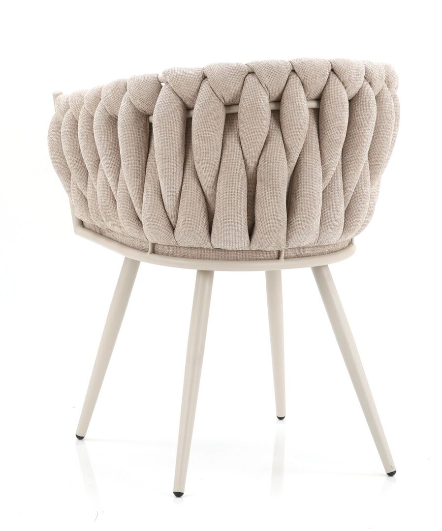 Eetkamerstoel Preiro Velvet Beige - Afbeelding 5