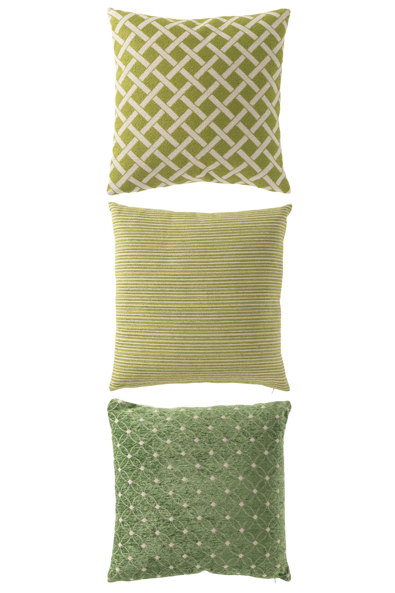 Kussen Seiland Groen 45x45 cm - Set van 3 - Afbeelding 2