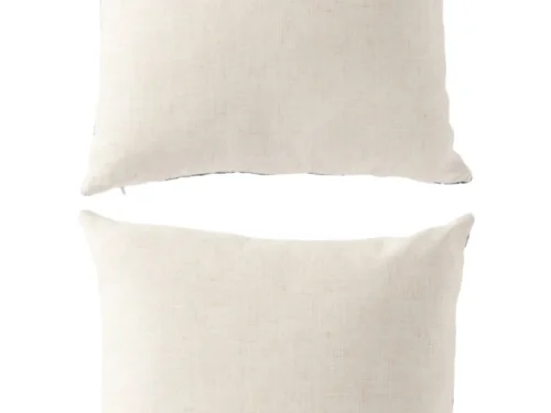 Set van 2 Stulvor sierkussens 45x45 cm in off-white met bloemmotief en zachte vulling