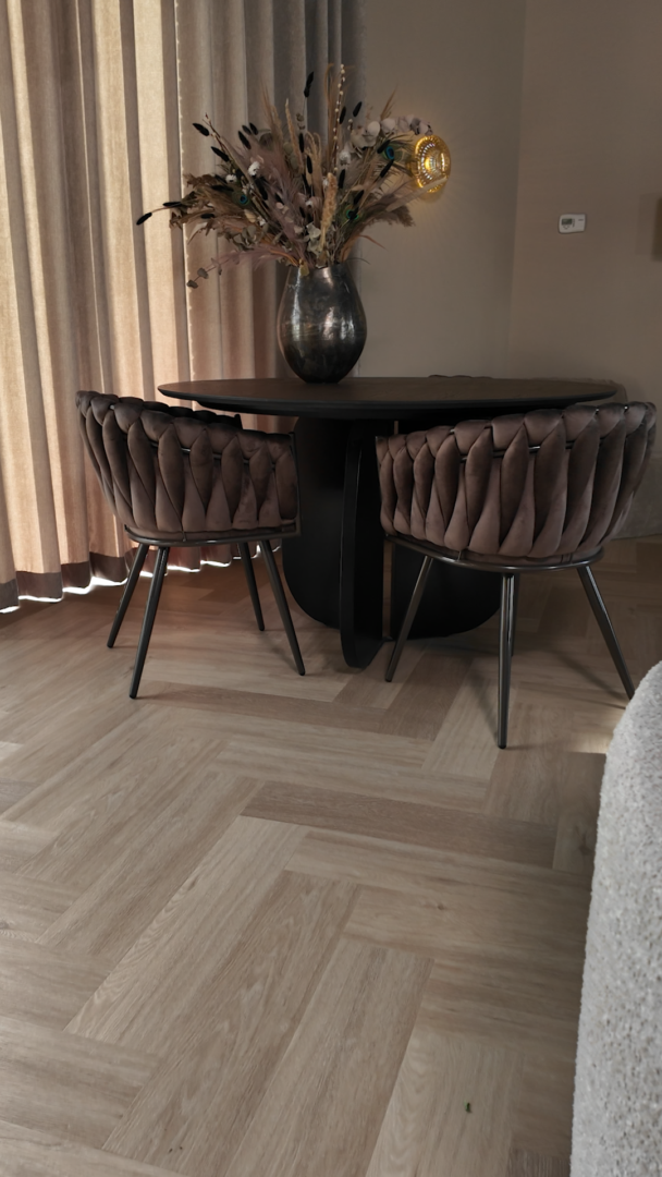 Eetkamerstoel Nauna Velvet Taupe - Afbeelding 3