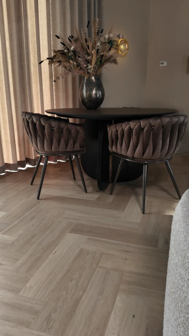 Eetkamerstoel Nauna Velvet Taupe - Afbeelding 3