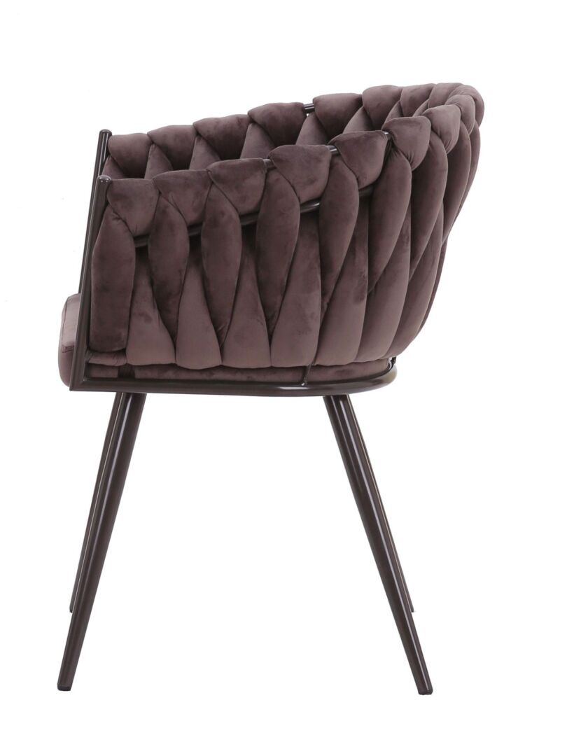 Eetkamerstoel Nauna Velvet Taupe - Afbeelding 8