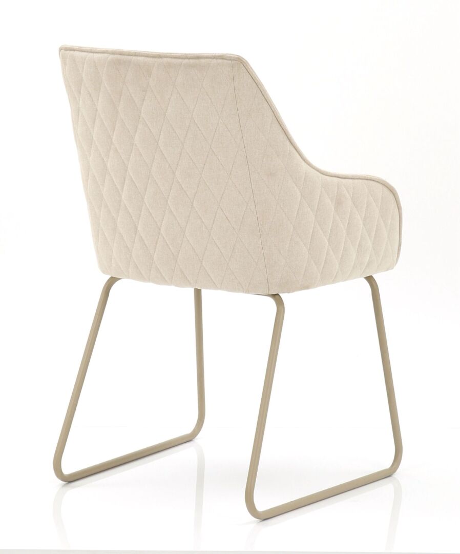 Eetkamerstoel Steenine Linnen Beige - Afbeelding 2