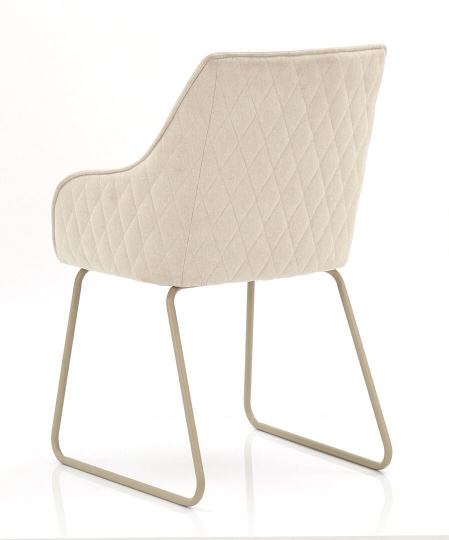 Eetkamerstoel Steenine Linnen Beige - Afbeelding 4