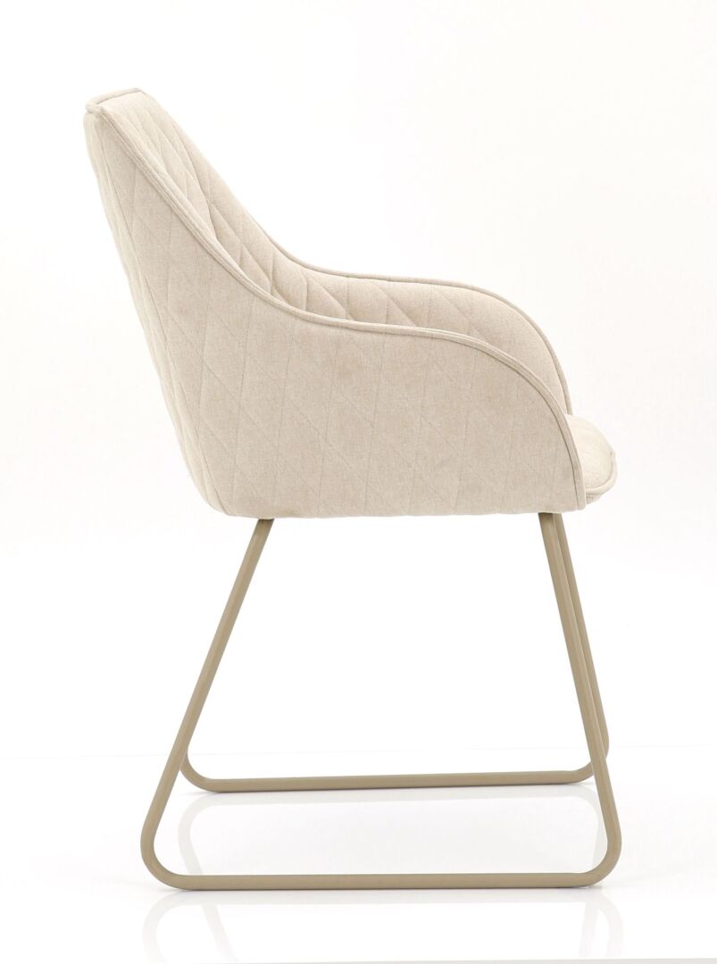 Eetkamerstoel Steenine Linnen Beige - Afbeelding 6