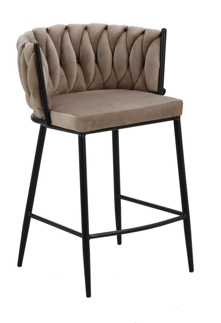 Barkruk Flaaltea Velvet Beige