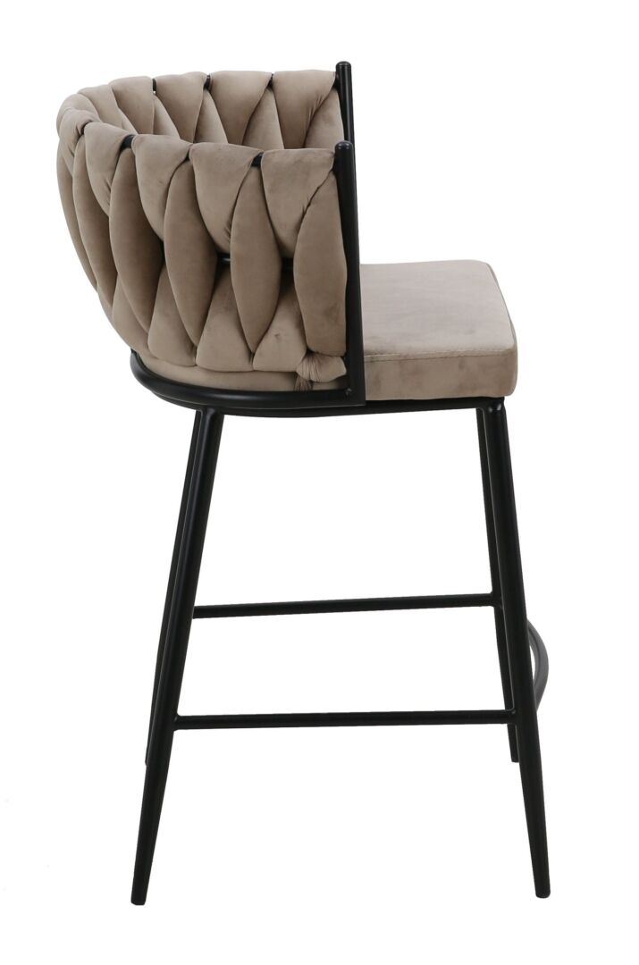 Barkruk Flaaltea Velvet Beige - Afbeelding 6