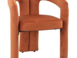 Eetkamerstoel Loter Velvet Oranje